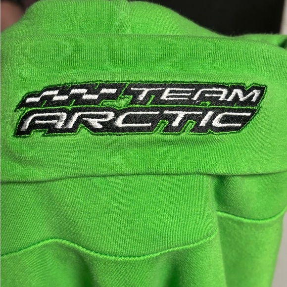 Women's 'Team Arctic' Green Turtleneck Sweater - Picture 2 of 7